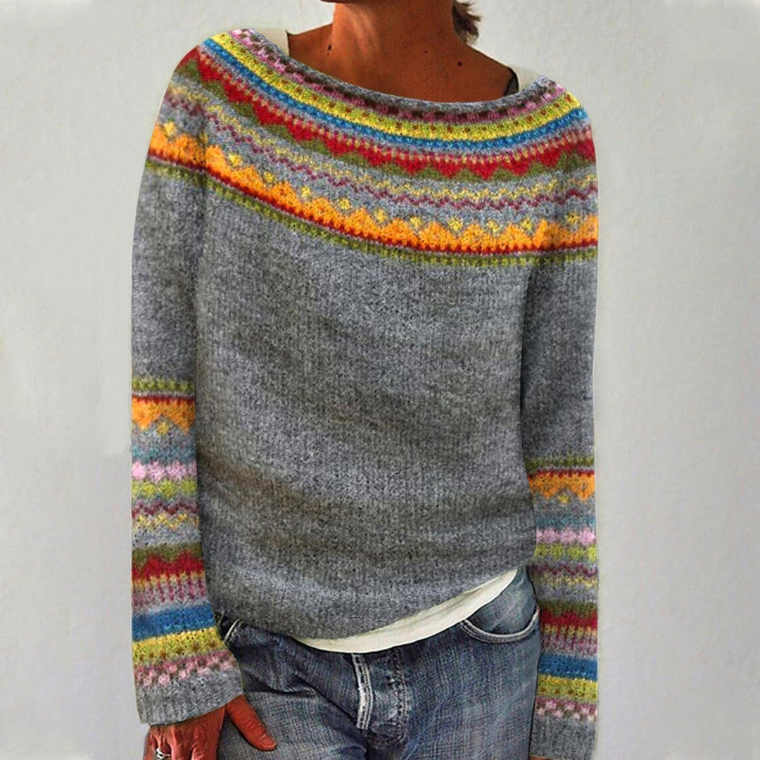 Alora™ – Retro Sweater for Timeless Everyday Charm