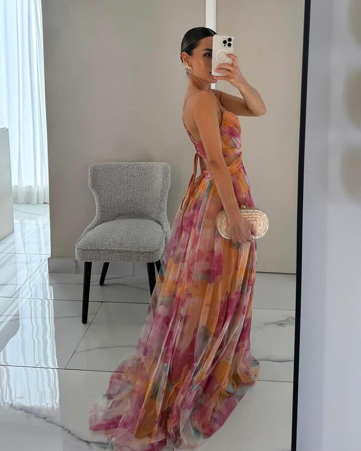 Serena – Enchanting Floral Print Maxi Dress 🌸