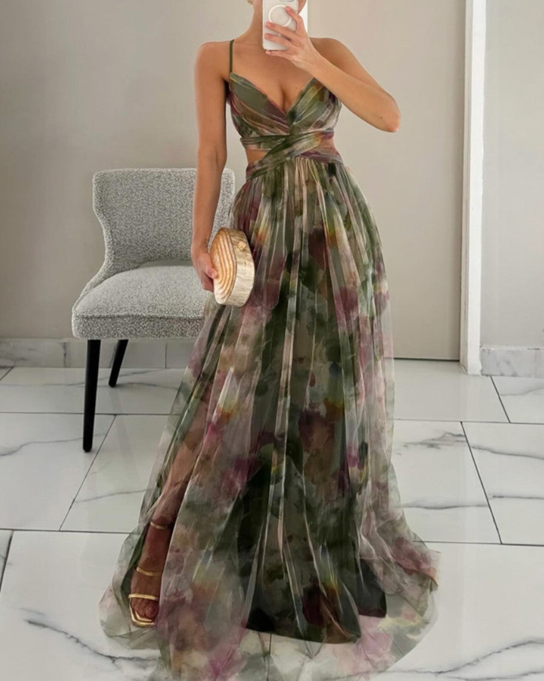 Serena – Enchanting Floral Print Maxi Dress 🌸