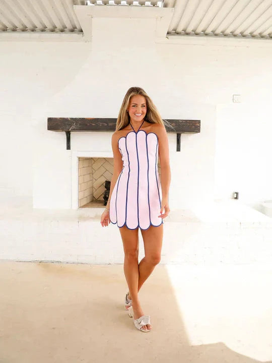 Capri Seersucker Mini - Pink