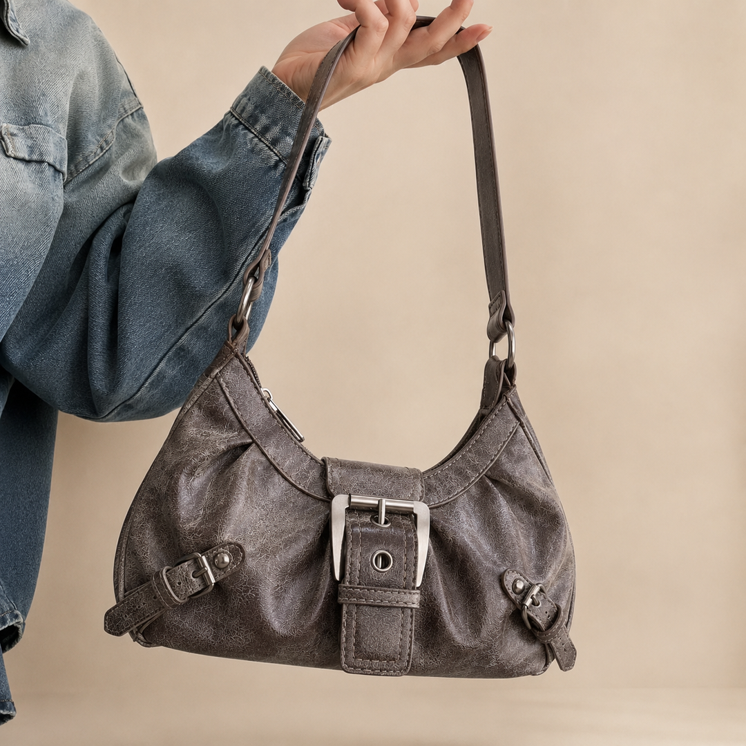 Maillard Leather Shoulder Bag