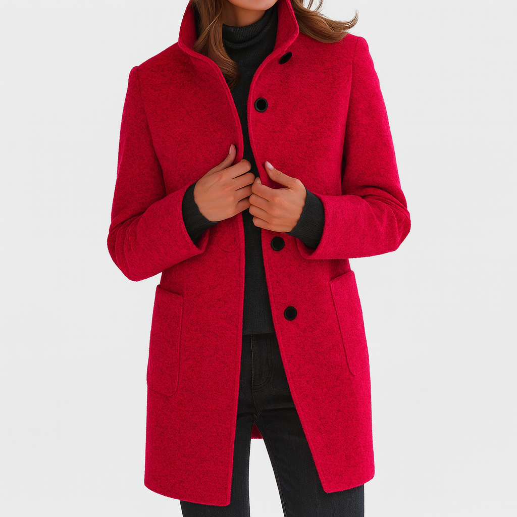 Danuta - Elegant High-Collar Coat