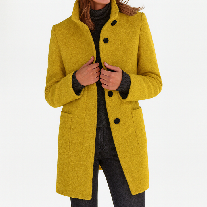 Danuta - Elegant High-Collar Coat