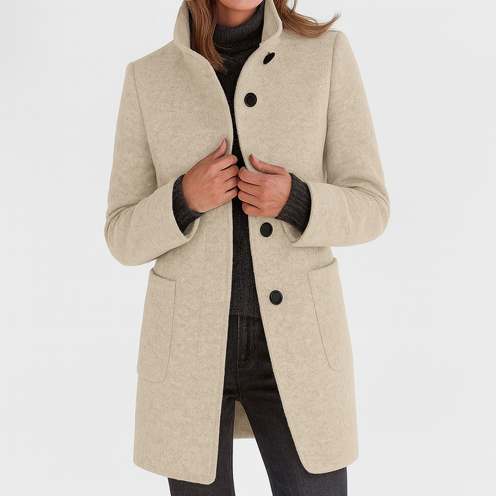 Danuta - Elegant High-Collar Coat