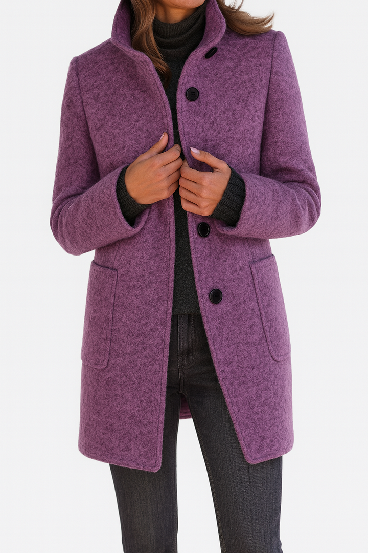 Danuta - Elegant High-Collar Coat