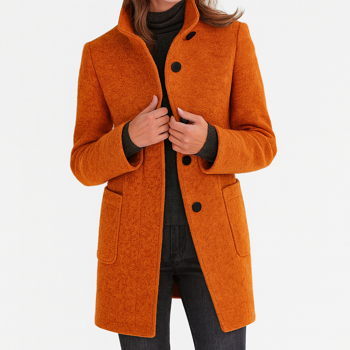 Danuta - Elegant High-Collar Coat