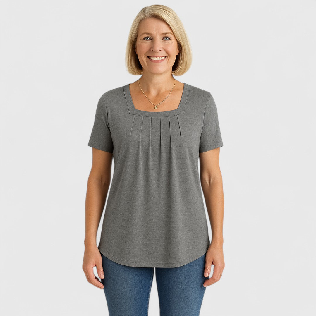 MARIA – EFFORTLESS ELEGANCE PLEATED BLOUSE