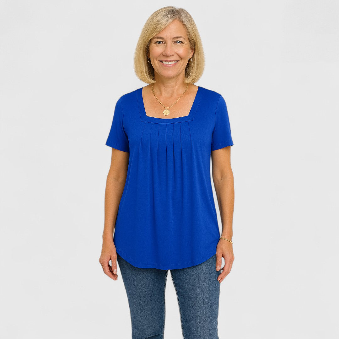 MARIA – EFFORTLESS ELEGANCE PLEATED BLOUSE