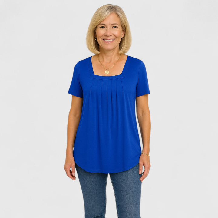 MARIA – EFFORTLESS ELEGANCE PLEATED BLOUSE