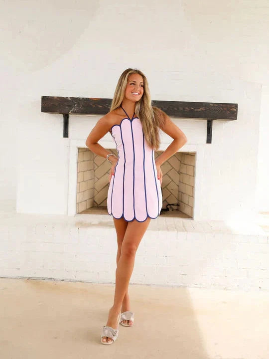 Capri Seersucker Mini - Pink