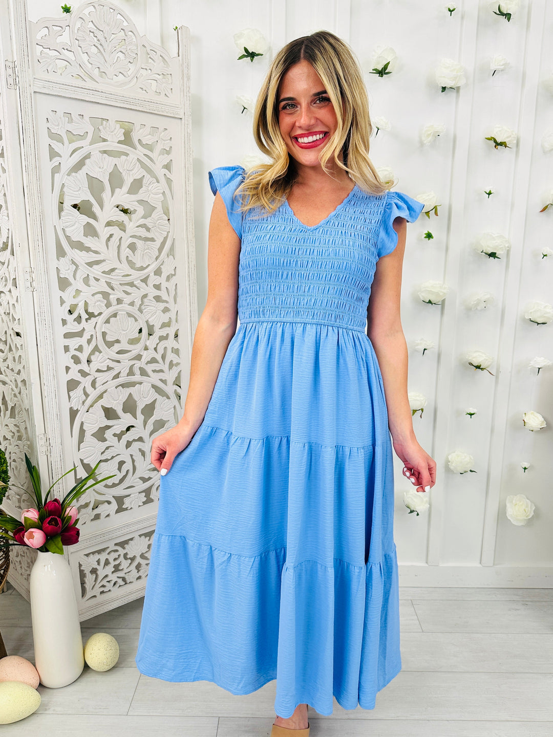 Bright Beginnings Midi Dress in Multiple Colors