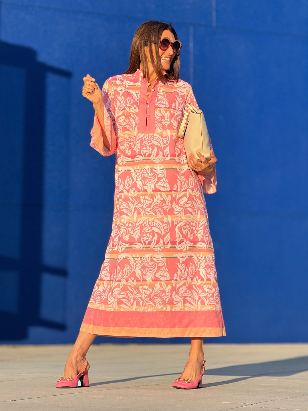 Dress Cassandra Print Pink