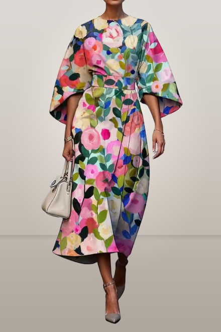 ROBIN | ELEGANT FLORAL DRESS
