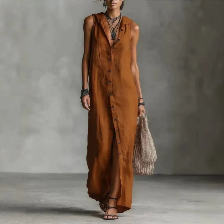 Penelope | Midi Dress with V-Neck
