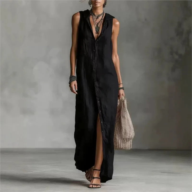 Penelope | Midi Dress with V-Neck