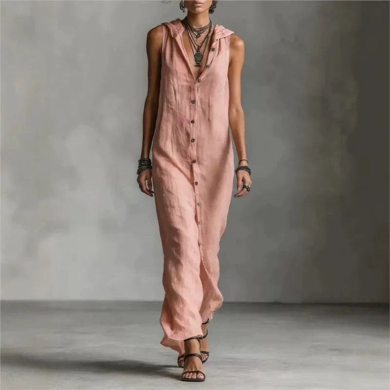 Penelope | Midi Dress with V-Neck