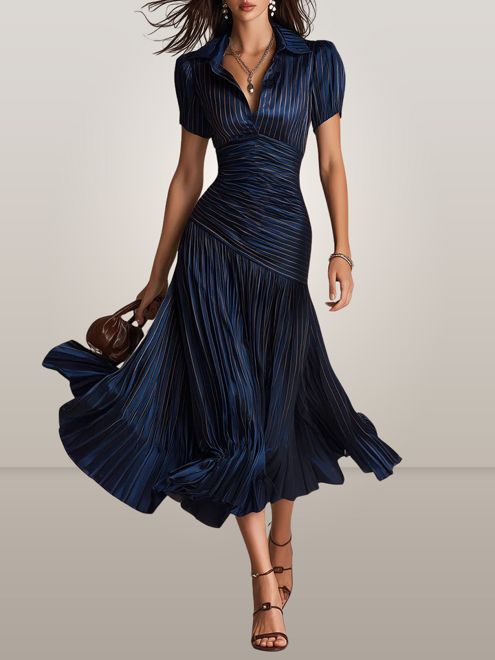 Florence | Vintage Elegant Chiffon Maxi Dress