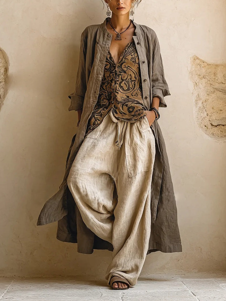 3-Piece Natural Set™ - Premium Cotton and Linen Blend
