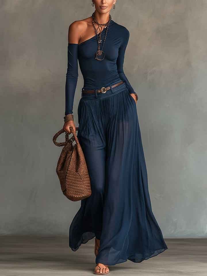 Monika – slimming navy tulle set