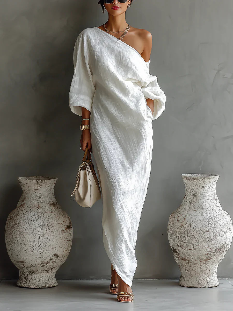 Melisa | Asymmetric Maxi Dress