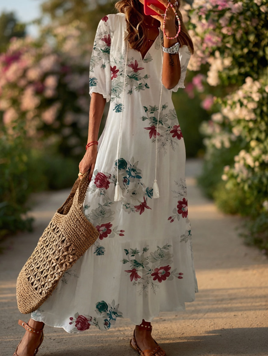 Amalia™ | Boho Vintage Summer Dress